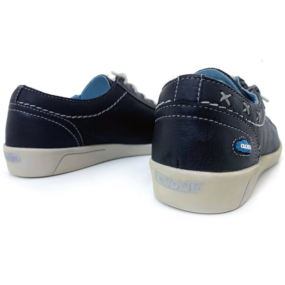 CLOUD Footwear Aika Women’s Leather Sneaker Blue Brushed Sole Size EU 37 - NEW - Picture 4 of 11